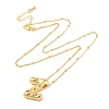 Brass Micro Pave Clear Cubic Zirconia Pendant Necklaces NJEW-Z038-01G-Z-1