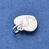 925 Sterling Silver Heart with Capital Letter Charms STER-S009-13S-S-2
