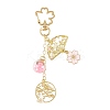 Alloy Enamel Pendant Keychains HJEW-FS00052-03-1