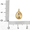 304 Stainless Steel Glass Charms LS-STAS-D366-03G-3