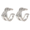 Brass Rhinestone Cuff Errings RB-Z001-03P-2