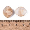 Two Tone Opaque Plastic Beads KY-N025-55-3