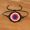 Friendship Eye Loom Pattern Seed Beads Bracelets for Women BJEW-Z013-18B-3