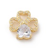 Brass Micro Pave Cubic Zirconia Pendants LS-ZIRC-I069-01G-01-1