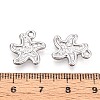 304 Stainless Steel Starfish Charms STAS-T067-52P-3