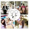 Matching Couple Resin Heart Keychain KEYC-YW00181-01-6