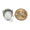 Opalite Adjustable Rings RJEW-I108-01AS-05-5