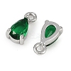 Brass Micro Pave Cubic Zirconia Pendants KK-K374-07P-01-2