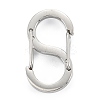 Non-Tarnish 304 Stainless Steel S-Hook Clasps LS-STAS-C024-02D-P-1