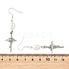Alloy Glass Dangle Earrings EJEW-JE07367-6
