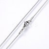 Non-Tarnish 304 Stainless Steel Snake Chain Necklaces NJEW-F226-01P-02-2