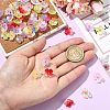 80Pcs 8 Colors Gradient Color Glass Pendants PALLOY-CJ00067-4