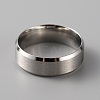 201 Stainless Steel Plain Band Ring for Men Women LS-RJEW-WH0010-06H-MP-2