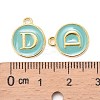 Golden Plated Alloy Enamel Charms ENAM-S118-05D-3