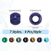   28Pcs 7 Styles Mixed Gemstone European Beads G-PH0002-37-2