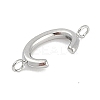 304 Stainless Steel Letter Connector Charms STAS-M108-01P-03-2