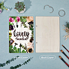 Wooden 2-Ring Loose Leaf Binder Postcard Phote Album Cover DIY-WH0547-044-3