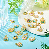 20Pcs 10 Styles Alloy Enamel Pendants FIND-TA0009-35-6