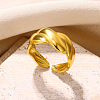 Simple Style 304 Stainless Steel Cuff Rings FS-WG1C3D0-03-1