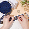Fingerinspire 5 yards Iron on/Sew on Ethnic Style Embroidery Polyester Ribbons OCOR-FG0001-35-3