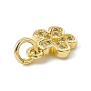 Brass Micro Pave Cubic Zirconia Charms ZIRC-F132-71G-3