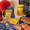 8Pcs 4 Colors Ethnic Style Silk Sutra Book Zipper Pouch ABAG-GA0001-26-4