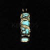 Synthetic Luminous Stone Column Pendants FIND-C058-01G-04-2