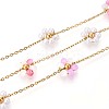 304 Stainless Steel Flower Cable Chains CHS-N005-02A-G-1