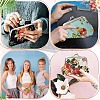 Flower Printed Cloth Wallets AJEW-YWC0001-11A-6