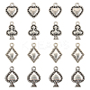 80Pcs 4 Style Tibetan Style Alloy Pendants FIND-CA0007-44-1