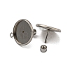Tarnish Resistant 201 Stainless Steel Stud Earrings Findings STAS-K279-01E-P-1