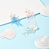 Natural Shell & Glass Pearl Big Pendants PALLOY-FS00031-9