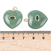 Natural Green Aventurine Pendants G-Z134-04B-3