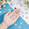 16Pcs 2 Style 201 Stainless Steel Pendants STAS-DC0002-92-3
