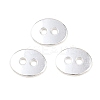Alloy Oval Buttons TIBE-ZN48623-S-FF-3