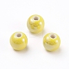 Glazed Porcelain Beads PORC-D001-12mm-16-2