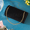 Brass Star Charm Double Layer Curb Waist Chains for Women NJEW-TA00192-5
