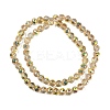 Transparent Electroplate Glass Beads Strands EGLA-N002-34C-C23-2