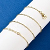 Brass Cable Chain Necklaces for Women NJEW-D302-48G-1