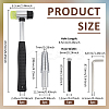 1 Set Iron Ring Size Adjusters and 1Pc Hammer TOOL-BC0003-30-2