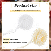 2 Rolls 2 Colors Plastic Imitation Pearl Beaded Trim OCOR-FG0002-06-2