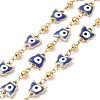 Ion Plating(IP) Enamel Butterfly with Evil Eye Link Chains CHS-G020-01G-03-1