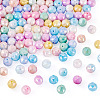 135Pcs 9 Colors Anti-Tarnish Electroplate Glass Beads Strands GLAA-TA0003-61-3