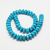 Hexagon Synthetic Taiwan Turquoise Beads Strands G-N0132-11A-2