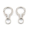 Zinc Alloy Spring Gate Rings PALLOY-L233-04A-P-2