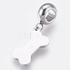 304 Stainless Steel European Dangle Charms LS-STAS-O097-19P-2
