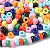 200Pcs 10 Colors Opaque Plastic Beads KY-YW0001-86-2