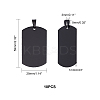 Men's 316 Surgical Stainless Steel Big Rectangle Hand Stamping Blank Tag Big Pendants STAS-UN0002-76B-2