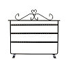 Triple Levels Rectangle Iron Earring Display Stand CON-PW0001-153B-2
