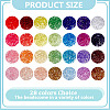 3640Pcs 28 Colors Transparent Acrylic Beads OACR-PH0004-62-2
